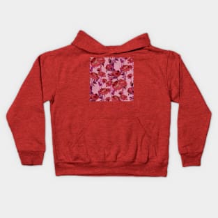 Pink Watercolor Floral Kids Hoodie